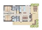 Grundriss - Typ A Ferienhaus - Honolulu - Top-Hundeurlaub
