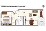 Grundriss - Apartmenthaus Atlantik 007 - Top-Hundeurlaub