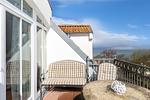 Balkon mit Gartenmöbeln - Apartmenthaus Atlantik 411 - Top-Hundeurlaub