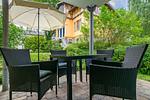 Terrasse mit Gartenmöbeln - Strand-Park 101 - Top-Hundeurlaub