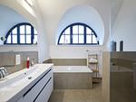 Badezimmer - Premium Reetdachvilla mit 3 Schlafzimmern, Sauna und Kamin (F14) - Top-Hundeurlaub