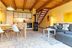 Wohnzimmer - Landhaus Liebheimelig, Hohe Düne - Top-Hundeurlaub