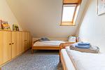 Schlafzimmer - Landhaus Liebheimelig, Hohe Düne - Top-Hundeurlaub