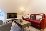 Wohnzimmer - Haus Sommerdeich, Whg. 4 - Top-Hundeurlaub