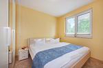 Schlafzimmer - Ferienwohnung Sonnenblick mit Balkon und nur 800 m zum Strand - Top-Hundeurlaub