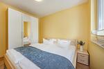 Schlafzimmer - Ferienwohnung Sonnenblick mit Balkon und nur 800 m zum Strand - Top-Hundeurlaub