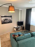 Wohnzimmer - Birkenstraße 11a Wohnung 3 - Top-Hundeurlaub