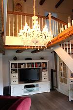 Wohnzimmer - Birkenstraße 10 Fischerhus - Top-Hundeurlaub