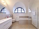 Badezimmer - Luxus Reetdachvilla mit 3 Schlafzimmern, Sauna und Kamin (G05) - Top-Hundeurlaub