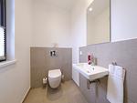 Gäste-WC - Luxus Reetdachvilla mit 3 Schlafzimmern, Sauna und Kamin (G05) - Top-Hundeurlaub