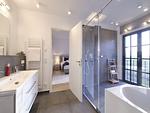 Badezimmer - LuxusPlus Reetdachvilla mit 4 Schlafzimmern, Außensauna, Loungebereich und Kamin (G07) - Top-Hundeurlaub