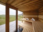 Sauna - LuxusPlus Reetdachvilla mit 4 Schlafzimmern, Außensauna, Loungebereich und Kamin (G07) - Top-Hundeurlaub