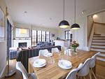 Wohnzimmer - LuxusPlus Reetdachvilla mit 4 Schlafzimmern, Sauna und Kamin (G08) - Top-Hundeurlaub