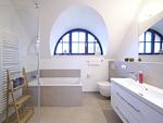 Badezimmer - LuxusPlus Reetdachvilla mit 4 Schlafzimmern, Sauna und Kamin (G09) - Top-Hundeurlaub