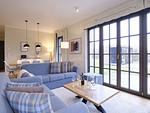Wohnzimmer - LuxusPlus Reetdachvilla mit 4 Schlafzimmern, Außensauna, Loungebereich und Kamin (H06) - Top-Hundeurlaub