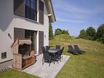 Terrasse - Premium Reetdachvilla mit 3 Schlafzimmern, Sauna und Kamin (H08) - Top-Hundeurlaub