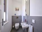 Gäste-WC - Premium Reetdachvilla mit 3 Schlafzimmern, Sauna und Kamin (H21) - Top-Hundeurlaub
