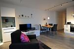 Wohnzimmer mit Essbereich - Wohnung Nr. 08 Zum Anker - Top-Hundeurlaub