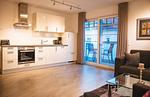 Moderne, voll ausgestattete Einbauküche - Wohnung Nr. 08 Zum Anker - Top-Hundeurlaub