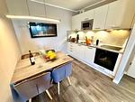 Moderne Einbauküche mit Essbereich - Wohnung Nr. 128 Zur Seebrücke - Top-Hundeurlaub