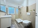 Modernes Bad mit Dusche - Haus Ostseewelle - Top-Hundeurlaub