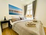 Schlafzimmer - HafenCity App. No 1 / Stralsund - Top-Hundeurlaub