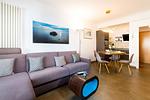 Wohnzimmer - Ferienwohnung Ostseeglück 626 Villa Seeadler Binz - Top-Hundeurlaub