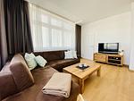 Wohnzimmer - Ferienwohnung Binzer Meerlust 31 im Haus Jahreszeiten Binz - Top-Hundeurlaub