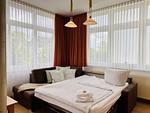 Wohnzimmer - Ferienwohnung Binzer Meerlust 31 im Haus Jahreszeiten Binz - Top-Hundeurlaub
