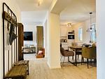 Wohnzimmer - Ferienwohnung Weltenbummler 18 Haus Strandbummler Baabe - Top-Hundeurlaub