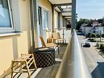 Balkon - Ferienwohnung Weltenbummler 18 Haus Strandbummler Baabe - Top-Hundeurlaub