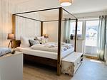 Schlafzimmer - Ferienwohnung Weltenbummler 18 Haus Strandbummler Baabe - Top-Hundeurlaub