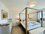 Schlafzimmer - Ferienwohnung Weltenbummler 18 Haus Strandbummler Baabe - Top-Hundeurlaub
