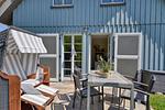 Terrasse - Ferienhaus Blaumeise Feriendorf 06 Klein Stresow Rügen - Top-Hundeurlaub