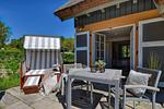 Terrasse - Ferienhaus Boddenbrise 13 Feriendorf Klein Stresow Rügen - Top-Hundeurlaub