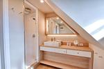 Badezimmer - Ferienhaus Auszeit 14 Feriendorf Klein Stresow Rügen - Top-Hundeurlaub