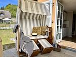 Terrasse - Ferienhaus Auszeit 14 Feriendorf Klein Stresow Rügen - Top-Hundeurlaub