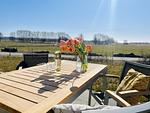 Terrasse - Ferienhaus Seeblick 19 Feriendorf Klein Stresow Rügen - Top-Hundeurlaub