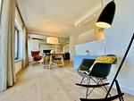Wohnzimmer - Ferienwohnung Meerloft 13 im Haus Düne 7 Prora - Top-Hundeurlaub