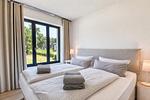 Schlafzimmer - Ferienwohnung Ostseeloft 5 im Haus Prora Düne 7 - Top-Hundeurlaub