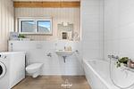 Badezimmer - Ferienhaus Hygge Hus Olpenitz - Top-Hundeurlaub