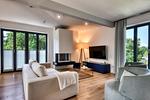 Wohnzimmer - Ferienwohnung Sonnenloft 14 mit eigenem Kamin und Sauna im Haus Düne 7 Prora - Top-Hundeurlaub