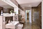 Badezimmer - Ferienwohnung Sonnenloft 14 mit eigenem Kamin und Sauna im Haus Düne 7 Prora - Top-Hundeurlaub