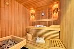 Sauna - Ferienwohnung Sonnenloft 14 mit eigenem Kamin und Sauna im Haus Düne 7 Prora - Top-Hundeurlaub