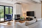 Wohnzimmer - Ferienwohnung Lotsenloft 16 im Haus Düne 7 - Top-Hundeurlaub