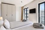 Schlafzimmer - Ferienwohnung Lotsenloft 16 im Haus Düne 7 - Top-Hundeurlaub