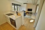 Küche / Küchenzeile - Ferienwohnung Lotsenloft 16 im Haus Düne 7 - Top-Hundeurlaub