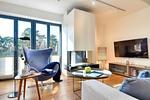 Wohnzimmer - Ferienwohnung Lotsenloft 16 im Haus Düne 7 - Top-Hundeurlaub