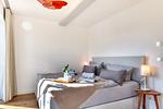 Schlafzimmer - Ferienwohnung Lotsenloft 16 im Haus Düne 7 - Top-Hundeurlaub
