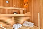 Sauna - Ferienwohnung Lotsenloft 16 im Haus Düne 7 - Top-Hundeurlaub